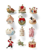 Lenox Twelve Days of Christmas 12 Piece Mini Ornament Set New - £70.43 GBP