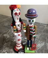 Halloween Nutcracker  Bundle Of2 Day of The Dead Dia De Los Muertos New - $47.52