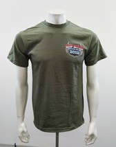 Red River Memorial Day Run 2013 Men's T Shirt Medium Green Short Sleeve Cotton  - $9.89