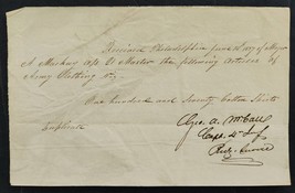 1857 antique US ARSENAL phila pa DOC signed Capt Geo A McCall civil war prisoner - £114.10 GBP