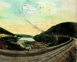 Altoona Horse Shoe Curve Pennsylvania PA RR Train PRR Railroad 1908 Post... - $3.91