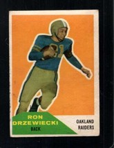 1960 Fleer #34 Ron Drzewiecki Good Raiders *X93787 - $2.21