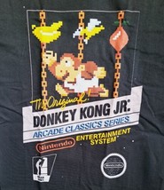 Donkey Kong Junior T-Shirt Small Retro Arcade Video Game Unisex Adult M&amp;O Gold - £10.27 GBP