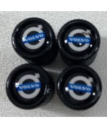 Genuine Black Metal Tire Air Stem Valve Caps Set. Perfect For Volvo Auto... - $19.79