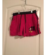 Mickey Mouse Sweat Shorts Girls Red Black Disney Athletic Size Unknown - $33.55 CAD