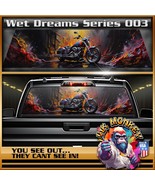 Wet Dreams Biker Series 003 - Truck Back Window Graphics - Customizable - £43.54 GBP+
