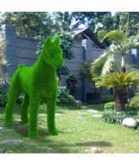 Outdoor Animal Giant Doberman Topiary Green Figures covered in Artificia... - $5,200.00