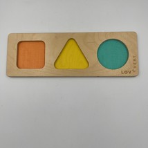 Lovevery Geo Shapes Wooden Puzzle Replacement Board The Enthusiast Play Kit - $12.99