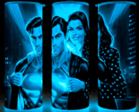 Glow in the Dark Superman with Lois Lane Superhero Cup Mug  Tumbler 20oz - £17.76 GBP