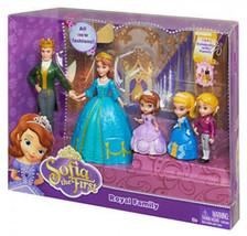 Disney Sofia The First Royal Family Small Doll Set Playset 2013 - £70.06 GBP