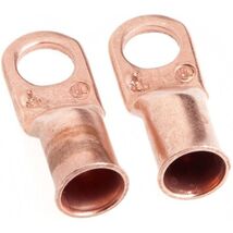 Forney 60095 Copper Cable Lugs, Number 1 Cable with 3/8-Inch Stud Size, ... - $9.95