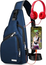 Waterproof Sling Bag Crossbody Backpack for Men Women Sling Backpack Hiking - £30.46 GBP