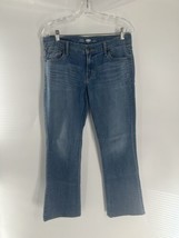 OLD NAVY Blue Denim Jeans Boot-Cut Semi-Évasé Size 6 Short Comfortable  - $15.90
