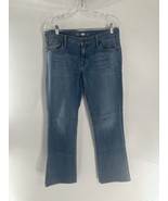 OLD NAVY Blue Denim Jeans Boot-Cut Semi-Évasé Size 6 Short Comfortable  - $302.72 MXN