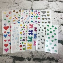 Vintage Scrapbooking Stickers Assorted Lot Of 11 Sheets Hand Prints Musi... - £9.34 GBP