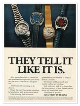Print Ad Bulova Accutron Watch Tell It Like It Is Vintage 1972 Advertisement - £7.58 GBP