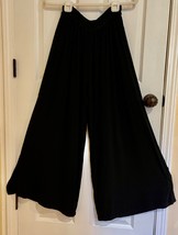 Moroccan Susti Black Pull On Flowing Pants OSFM - $637.49 MXN