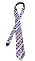 Apt. 9 Necktie Purple Plaid NEW Silk Men&#39;s Tie 3.25&quot; Classic B2 - £7.83 GBP