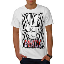 Wellcoda Peace Sign Cool Fashion Mens T-shirt, Hand Graphic Design Printed Tee - £14.57 GBP+
