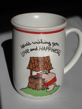 1981 ZIGGY Tom Wilson Stoneware Coffee Mug Cup LOVE HAPPINESS &amp; 4 GREETI... - £11.95 GBP