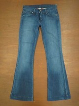 Lucky Brand Long Inseam Bel-Air Flare Jeans Made USA sz 25 - £22.67 GBP
