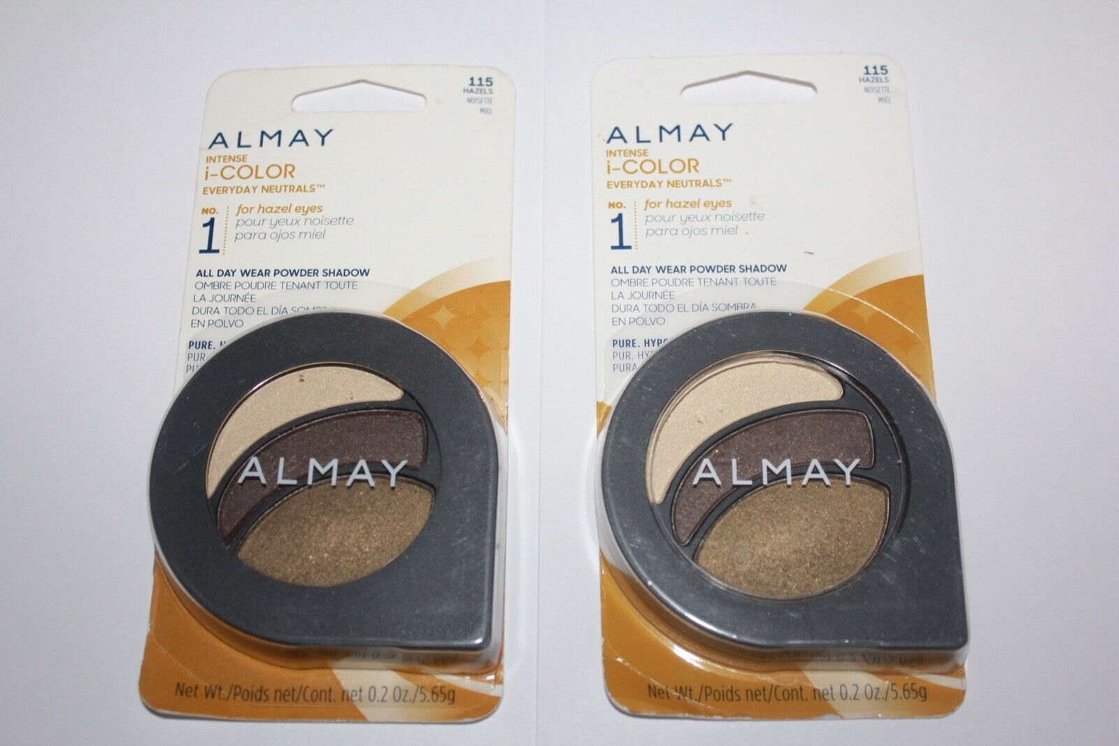 (2) Almay Intense I-Color Everyday Neutrals Powder Shadow New Sealed 115 Hazels - $13.29