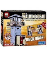 AMC The Walking Dead Prison Tower 459 PCS Over 12.5 IN Tall, Figures Inc... - £110.78 GBP