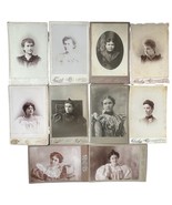 Antique Photograph Cabinet Card Photos Owatonna Minnesota Lot of 10 Wome... - £37.26 GBP