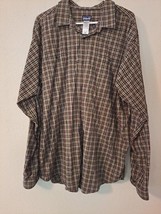Patagonia 100% Cotton Plaid Long Sleeve Button Up Shirt XL Mens - $17.35