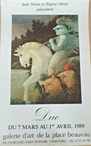 Duc - Original Poster Exhibition - Art Gallery Place Beauvau - Poster - 1989-... - £104.38 GBP