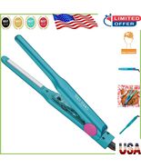 Lightweight Mini Flat Iron: 1/2&quot; Tourmaline Ceramic for Short Hair Magic - $922.97 MXN