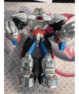 Spider-Man Battle Action Mega Armor Loose 9” Silver Action Figure Toy Bi... - $16.83