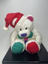Bear Dakin Christmas Gumdrop Parachute Vintage Multicolor Holiday Decor 1993 - £11.32 GBP