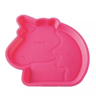 Unicorn Plates Your Zone Plastic Shaped Kids Pink Microwave Safe Home 4pk - £6.63 GBP