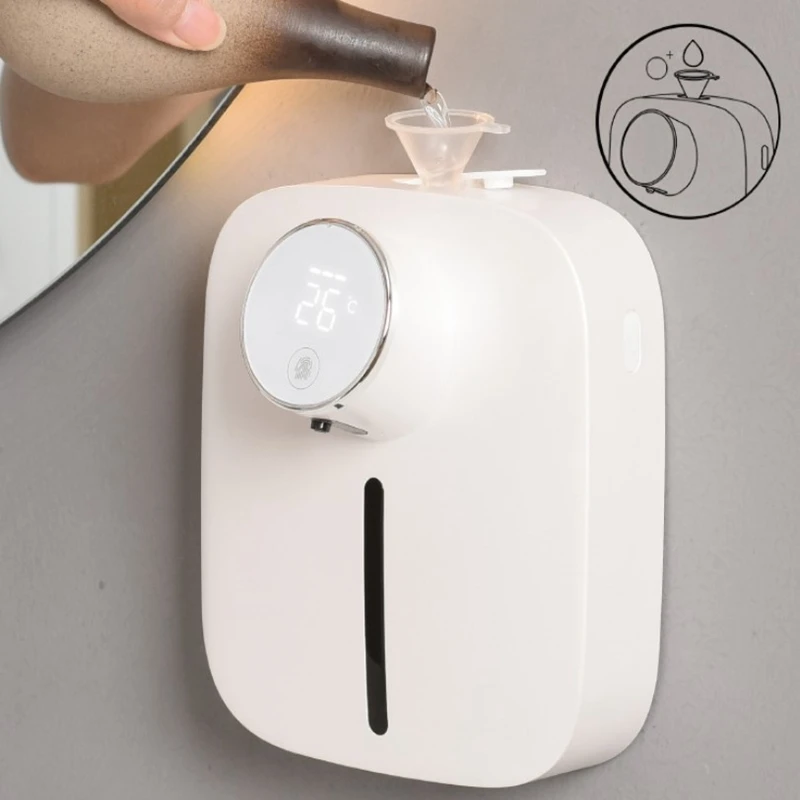 House Home Hot Soap Dispenser Automatic Wall-mounted Rechargeable Temperature Di - £37.43 GBP