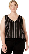 Rachel Roy Ladies Plus Size Violine Paneled Tank Top Black/Rose Plus Size 1X - £23.14 GBP