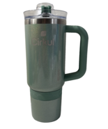 Cirkul Tumbler 40oz All-Day StrawSip Stainless Steel Green - $20.09 CAD