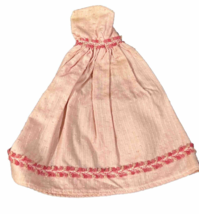 Vintage 1960&#39;s Barbie Stacey Francie Dress Pink Farm Formal Peasant Accents MOD - £14.47 GBP