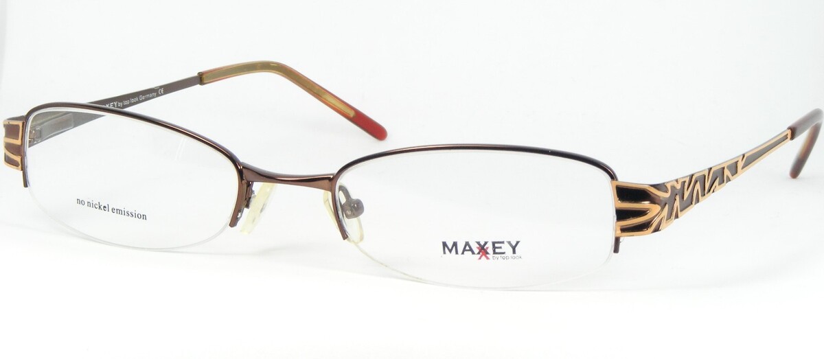 Maxey Par Top Look 9406 3 Montures De Lunettes En Bronze 53-19-135Mm (Notes) - $51.46