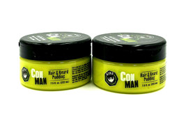 GIBS Con Man Hair &amp; Beard Pudding 7.5 oz-2 Pack - £33.65 GBP