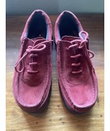 Ecco Leather Suede Red Shoes Men&#39;s 8 Mens - $33.85 CAD