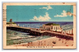 Heinz 57 Pier Atlantic City NJ New Jersey Linen Postcard N25 - £2.28 GBP