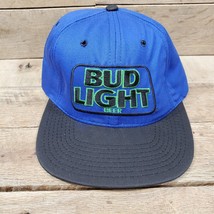 Bud Light Hat Black Blue Green YSK Snap Back Hat - £19.31 GBP