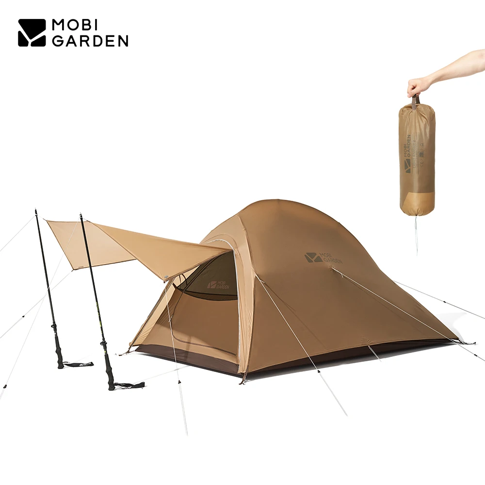 MOBI GARDEN Camping Ultralight Backpacking Tent Lightweight 1-2 Persons - £219.92 GBP