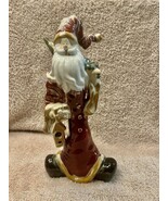 Rare Vintage Santa Magician Figure With Tree, Birdhouse - $21.78