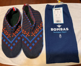 Gripper Slippers Bombas Patterned Midnight Blue Pattern 2988 NEW Size Mens 10-12 - £23.73 GBP