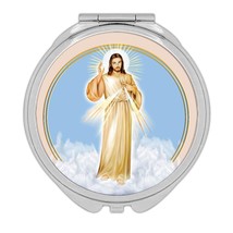 Merciful Jesus : Gift Compact Mirror Catholic Religious Divine Mercy Christ - £10.38 GBP