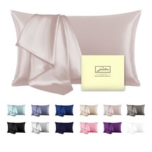 Natural Mulberry Silk Pillowcase For Hair And Skin Standard Size 20&quot;X 26&quot; Aprico - £20.59 GBP