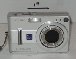 Casio EXILIM EX-Z55 5.0MP Digital Camera - Silver Tested Works - £39.31 GBP