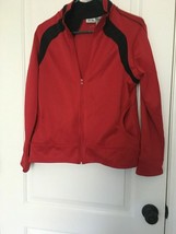 Athletic Works Boys Red &amp; Black Athletic Full Zip Track Jacket Size Large - £26.67 GBP